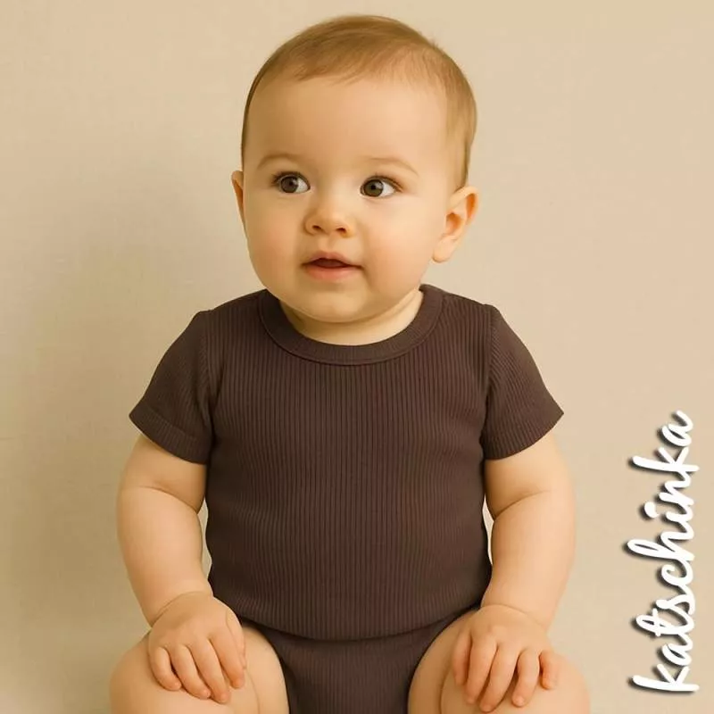 Soft Rippstrick Jersey schmale Rippe | Rippjersey | schokobraun 0644