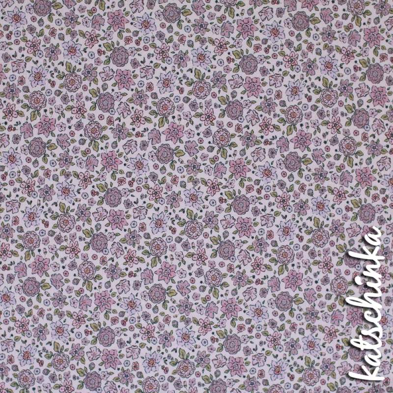 Ribjersey Blumenfeld flieder 0778 schmale Rippen