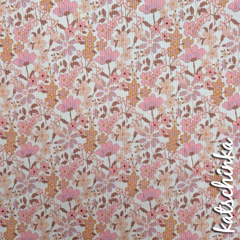 Ribjersey pastell Wiesenblume 7130 schmale Rippen