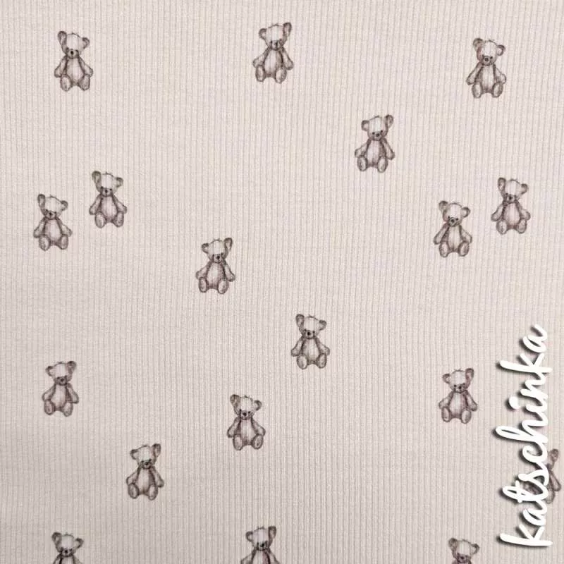 Ribjersey Teddybären 7125 schmale Rippen