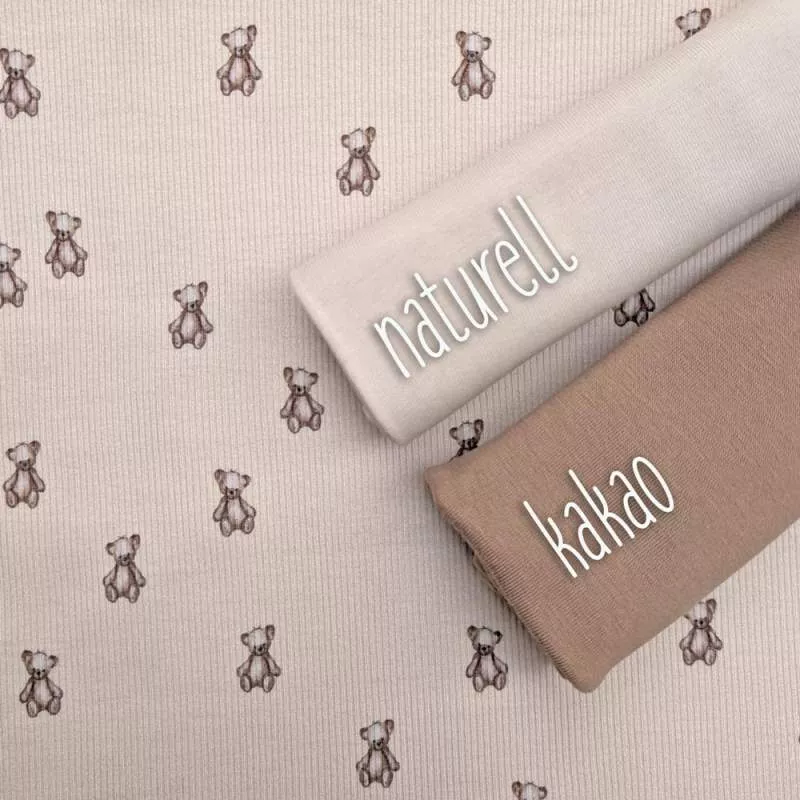 Ribjersey Teddybären 7125 schmale Rippen