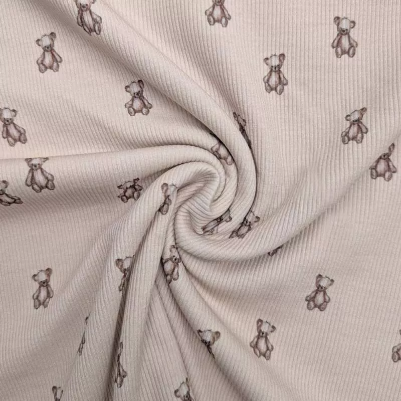 Ribjersey Teddybären 7125 schmale Rippen