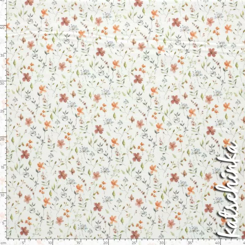 Ribjersey Blumenwiese 5504 schmale Rippen