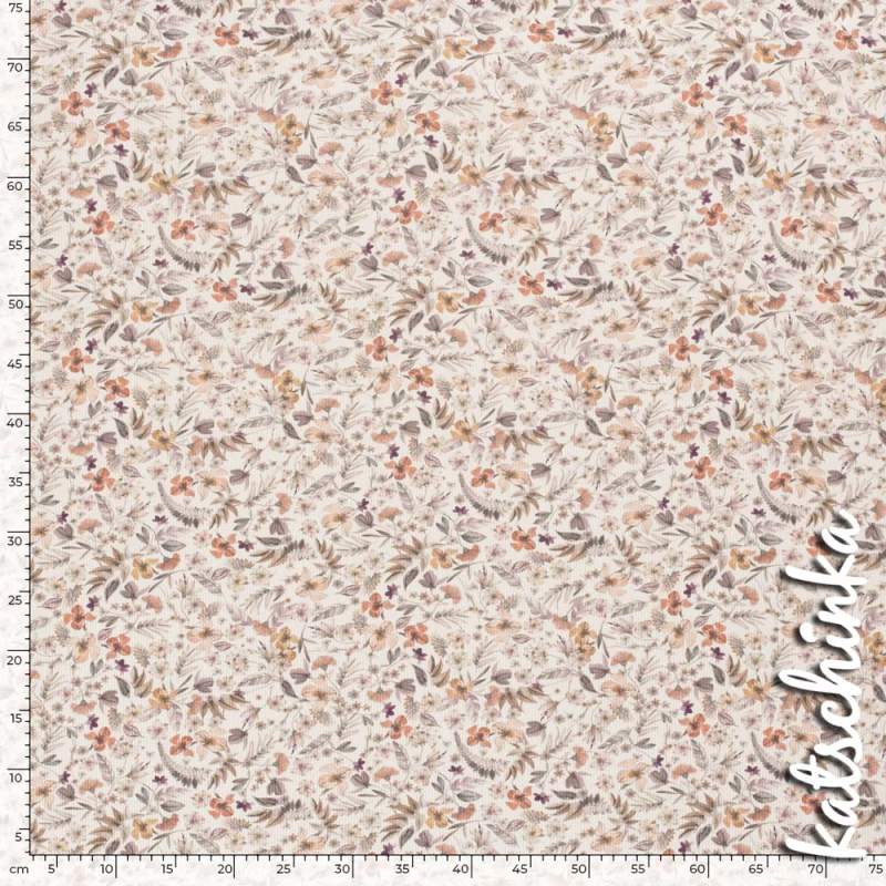 Ribjersey zarte Blumen 1726 schmale Rippen