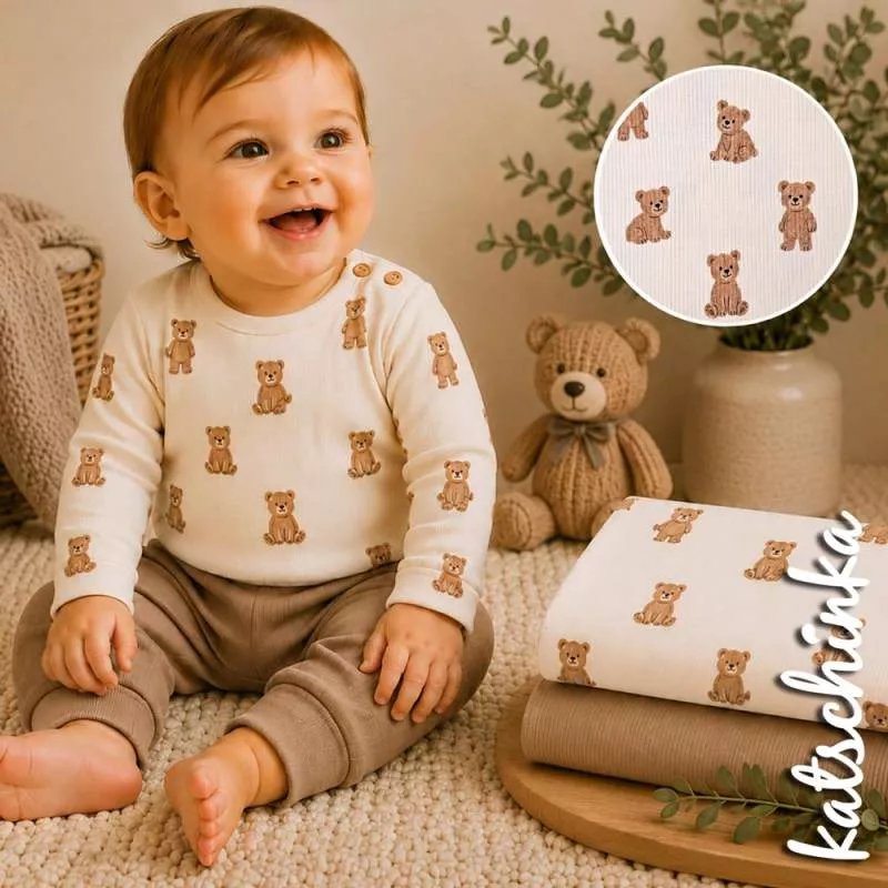 Ribjersey Kuschelbär 7179 schmale Rippen