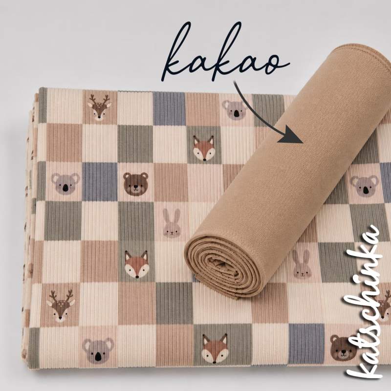 Ribjersey Tierblöcke bunt 7191 schmale Rippen