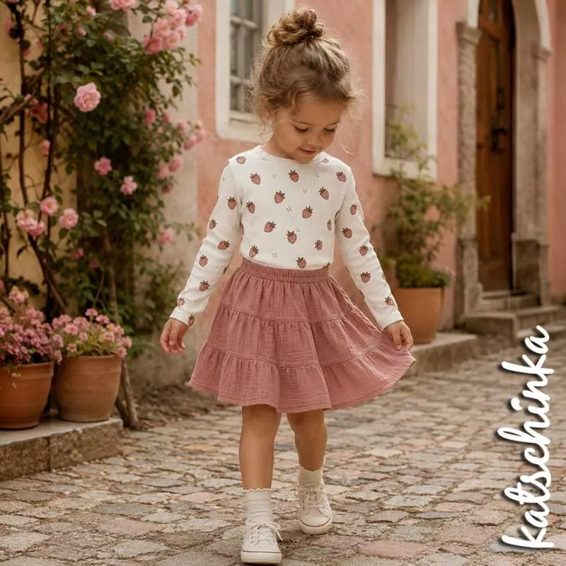 Ribjersey Erdbeeren 7177 schmale Rippen