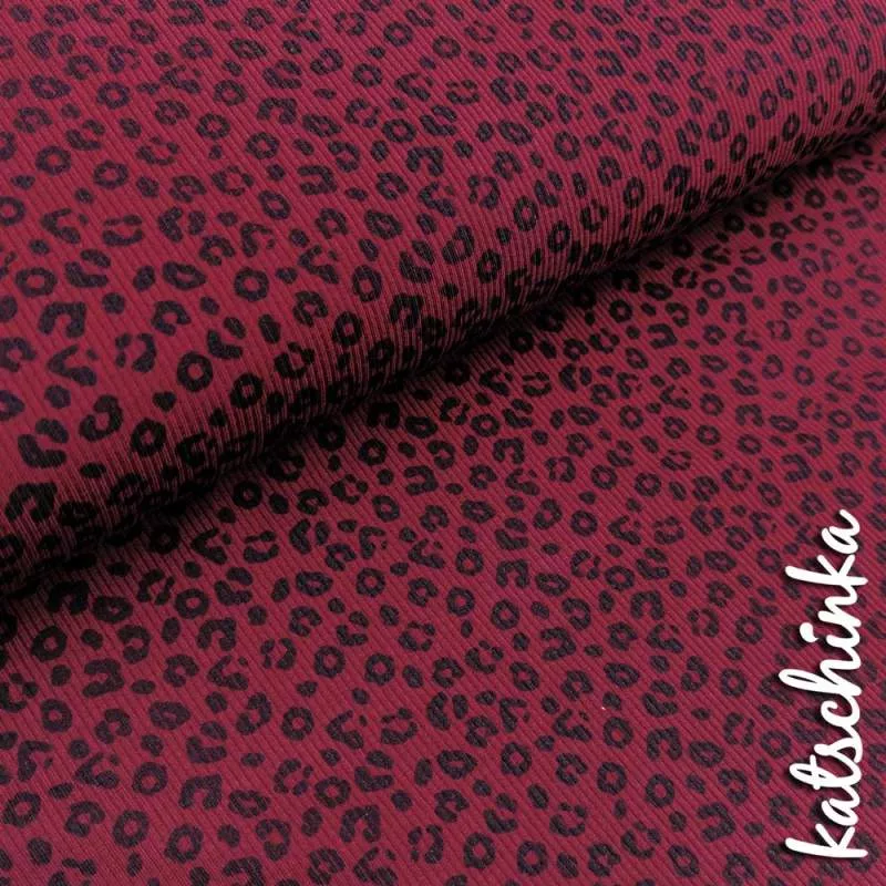 Ribjersey Leo Bordeaux 501 schmale Rippen