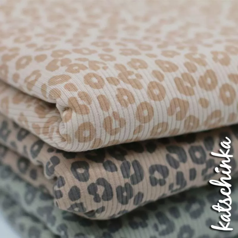 Ribjersey Leo hellbeige 504 schmale Rippen