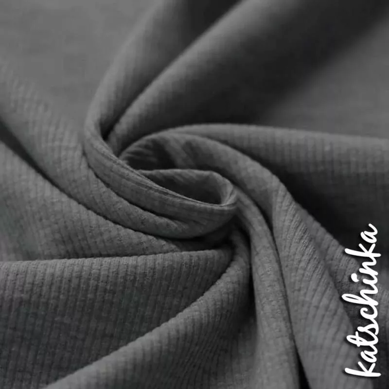 Soft Rippstrick Jersey schmale Rippe | Rippenjersey | Ökotex | Gerippte Baumwolle Meterware | Stoff Kinder Babykleidung