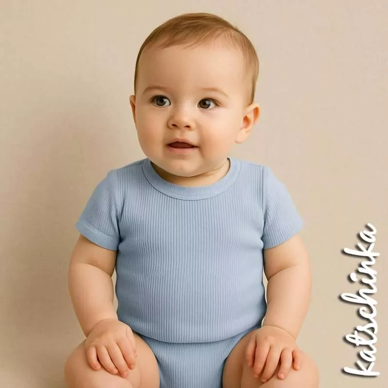 Soft Rippstrick Jersey schmale Rippe | Rippjersey | stahlblau 645
