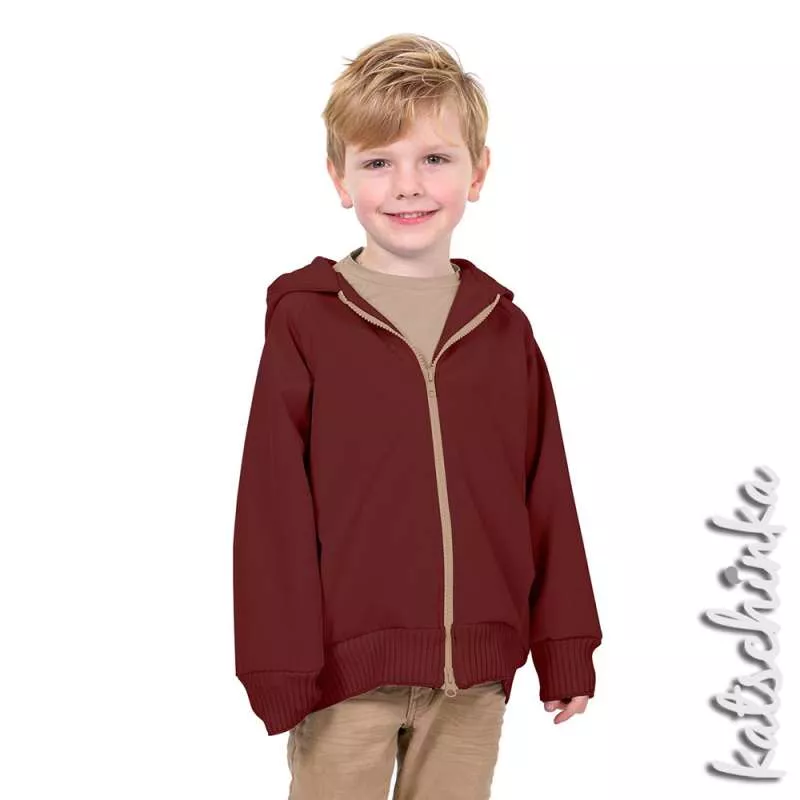 Softshell Stoff Meterware bordeaux 937 | wasserabweisend, winddicht & warm | Outdoorstoff zum Nähen von Jacken & Softshell Hosen, Softshelloverall