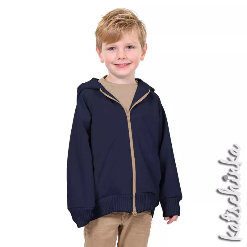 Softshell Stoff Meterware dunkelblau 744 | wasserabweisend, winddicht & warm | Outdoorstoff zum Nähen von Jacken & Softshell Hosen, Softshelloverall