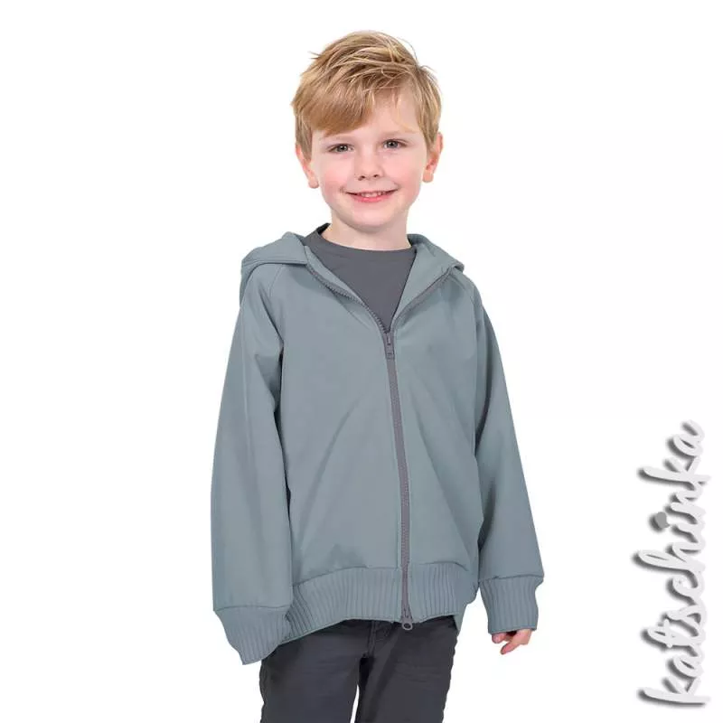 Softshell Stoff Meterware hellblau 003 | wasserabweisend, winddicht & warm | Outdoorstoff zum Nähen von Jacken & Softshell Hosen, Softshelloverall