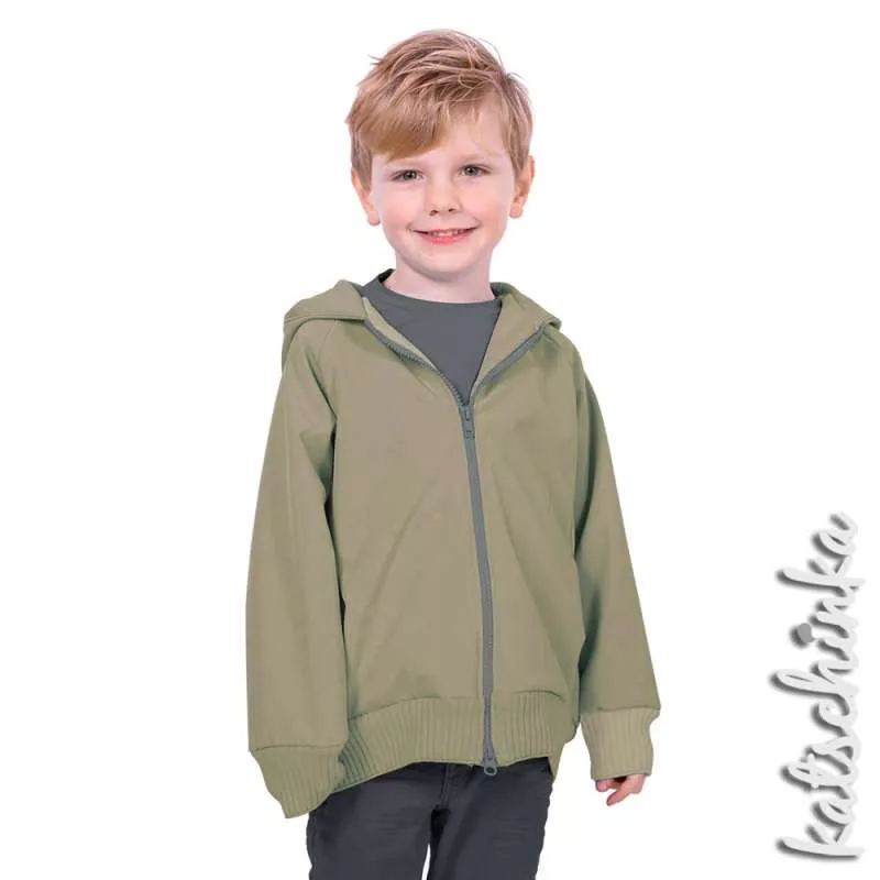 Softshell Stoff Meterware olive 022 | wasserabweisend, winddicht & warm | Outdoorstoff zum Nähen von Jacken & Softshell Hosen, Softshelloverall