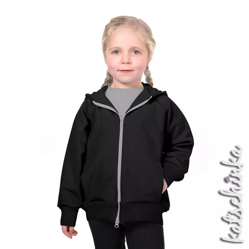 Softshell Stoff Meterware schwarz | wasserabweisend, winddicht & warm | Outdoorstoff zum Nähen von Jacken & Softshell Hosen, Softshelloverall
