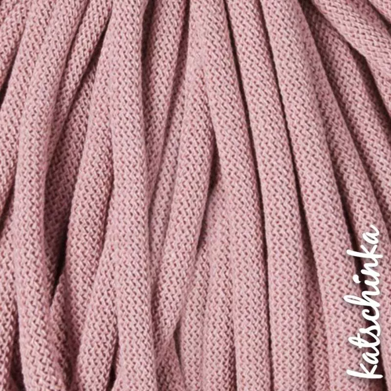Strickschlauch blush Baumwollkordel 10mm für Hoodie