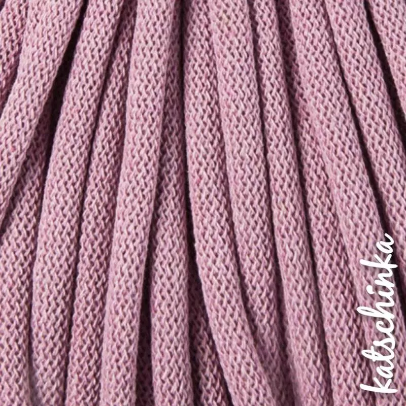 Strickschlauch dustypink Baumwollkordel 10mm für Hoodie