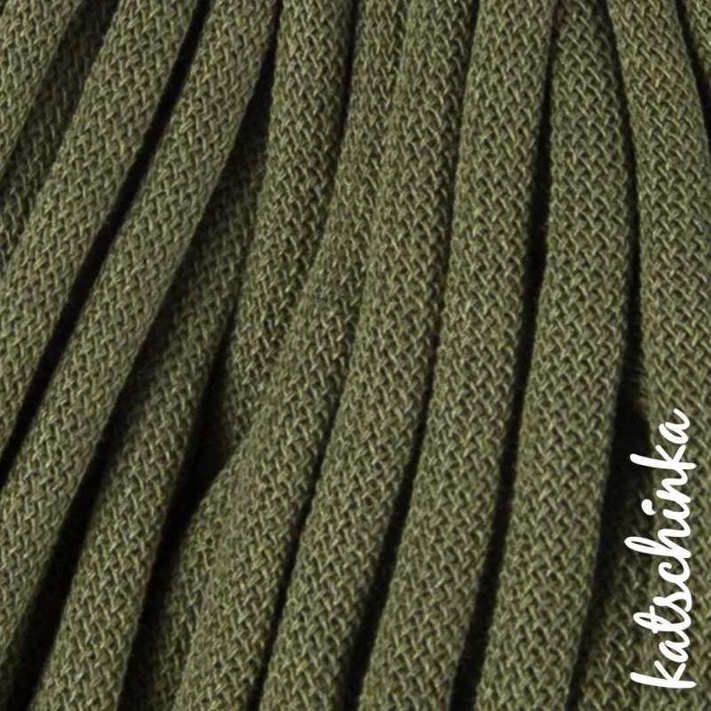 Strickschlauch avocado Baumwollkordel 10mm für Hoodie