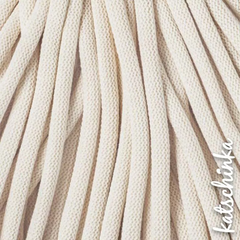 Strickschlauch naturel Baumwollkordel 10mm für Hoodie