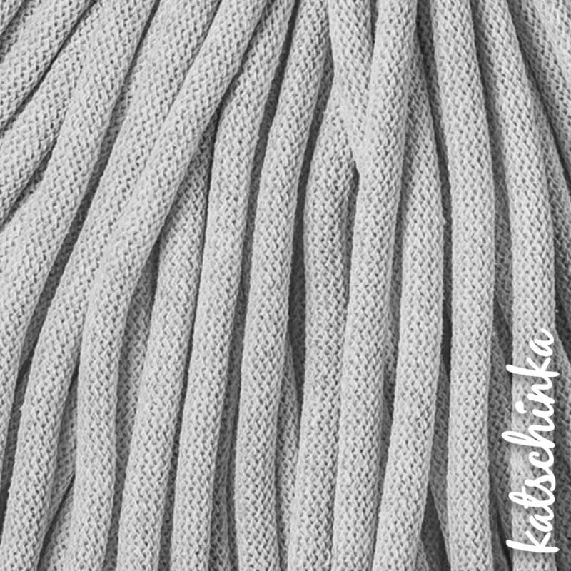 Strickschlauch lightgrey Baumwollkordel 10mm für Hoodie
