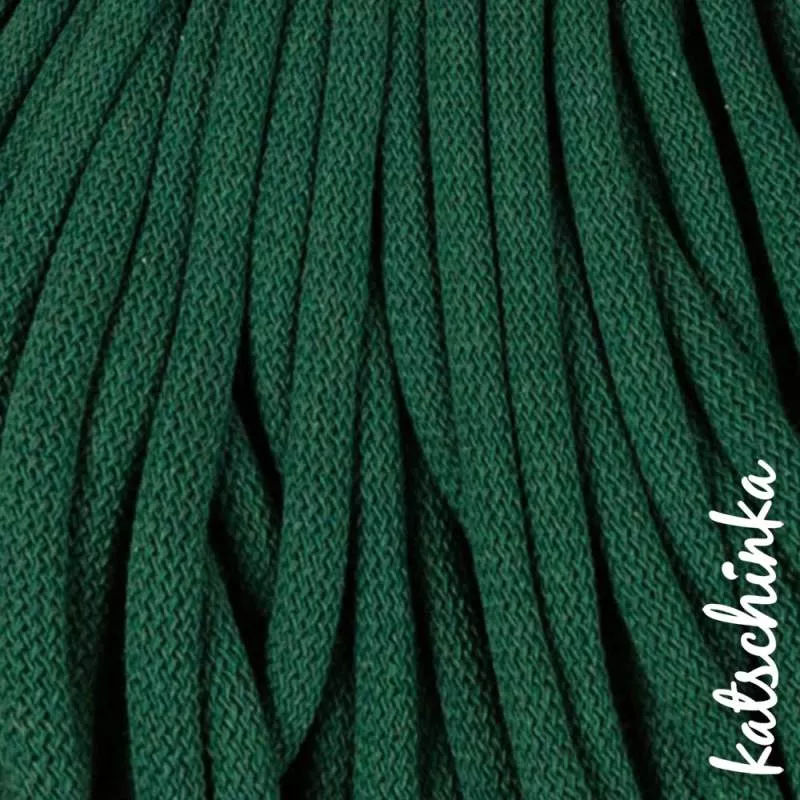 Strickschlauch pine-green Baumwollkordel 10mm für Hoodie