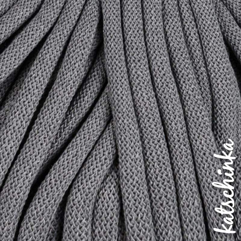 Strickschlauch stonegrey Baumwollkordel 10mm für Hoodie