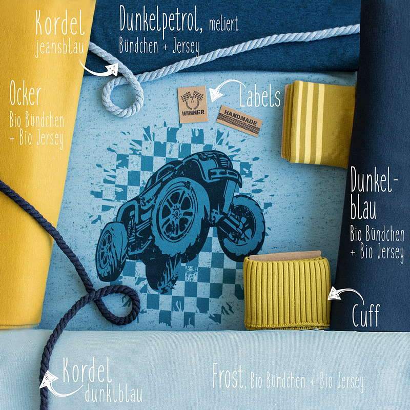 Bio Sommersweat #MonsterTruck - aqua