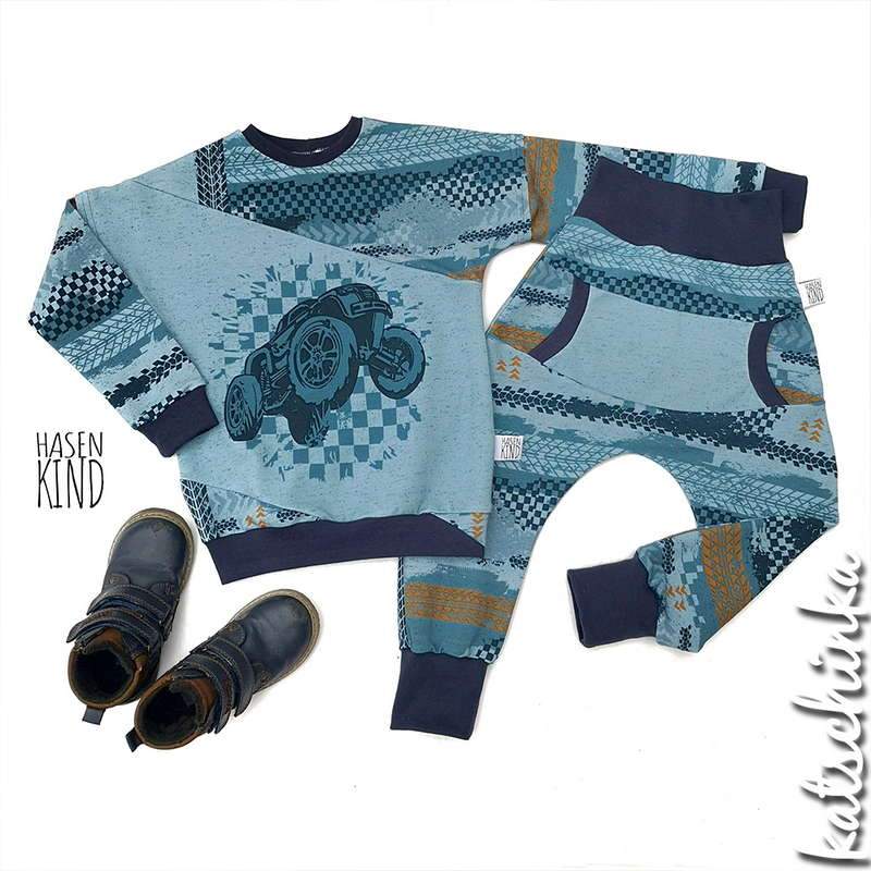 Bio Sommersweat #MonsterTruck - aqua