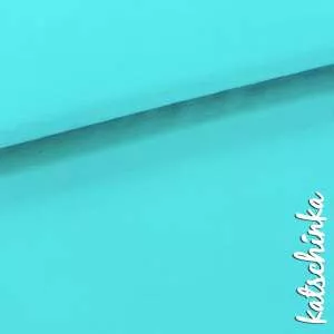 Bio Bündchenstoff helltürkis als elastische Schlauchware von Fabrilogy