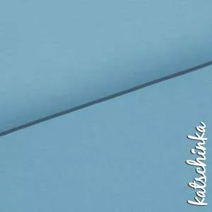 Bio Bündchenstoff himmelblau als elastische Schlauchware von Fabrilogy