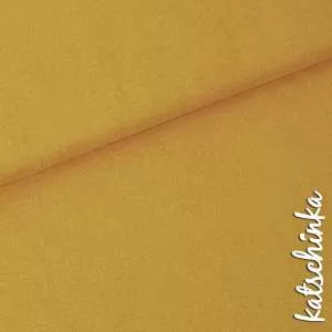 Bio Bündchenstoff ocker als elastische Schlauchware von Fabrilogy