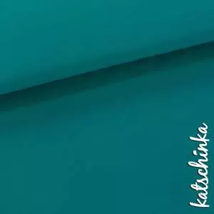 Bio Bündchenstoff petrol als elastische Schlauchware von Fabrilogy