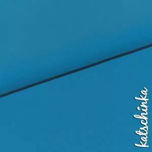 Bio Bündchenstoff tuerkisblau als elastische Schlauchware von Fabrilogy