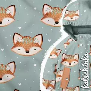 Softshell Stoff für Kinder, innen flauschig und außen wasserabweisend, ideal für Jacken und Matschhosen