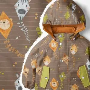 Softshell Stoff für Kinder, innen flauschig und außen wasserabweisend, ideal für Jacken und Matschhosen
