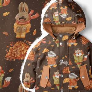 Softshell Stoff für Kinder, innen flauschig und außen wasserabweisend, ideal für Jacken und Matschhosen