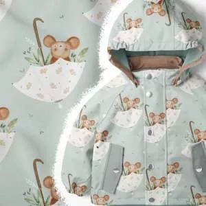 Softshell Stoff für Kinder, innen flauschig und außen wasserabweisend, ideal für Jacken und Matschhosen
