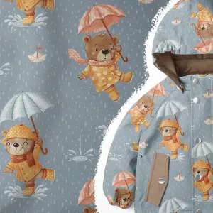 Softshell Stoff für Kinder, innen flauschig und außen wasserabweisend, ideal für Jacken und Matschhosen