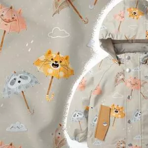 Softshell Stoff für Kinder, innen flauschig und außen wasserabweisend, ideal für Jacken und Matschhosen