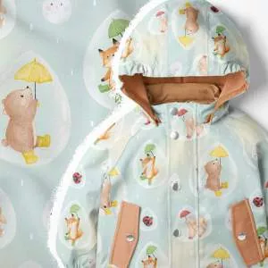 Softshell Stoff für Kinder, innen flauschig und außen wasserabweisend, ideal für Jacken und Matschhosen