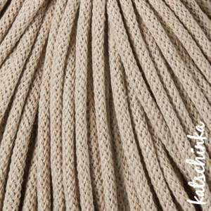 Strickschlauch beige Kordel Häkelschlauch 5mm für Schriftzug oder Hoodie