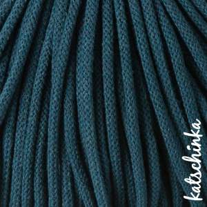 Strickschlauch peacock-blue Kordel Häkelschlauch 5mm für Schriftzug oder Hoodie
