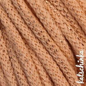 Strickschlauch peach-fuzz Kordel Häkelschlauch 5mm für Schriftzug oder Hoodie
