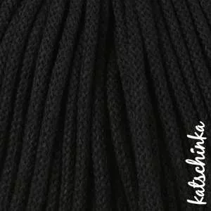Strickschlauch Schwarz Kordel Häkelschlauch 5mm für Schriftzug oder Hoodie