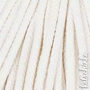 Strickschlauch ecru Kordel Häkelschlauch 5mm für Schriftzug oder Hoodie