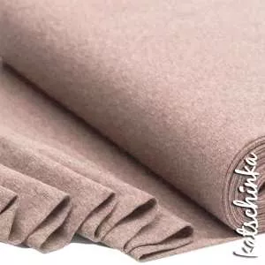 zart rot melierter Bündchenstoff als Meterware, glatt und elastisch, ideal für Baby- und Kinderkleidung