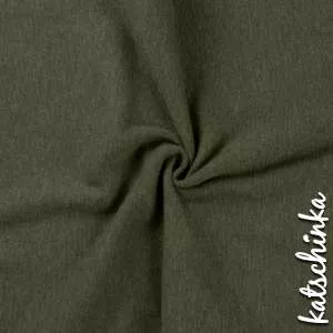 camouflage melierter Bündchenstoff als Meterware, glatt und elastisch, ideal für Baby- und Kinderkleidung