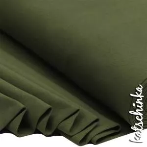 Bündchenstoff armeegrün als elastische Schlauchware Meterware