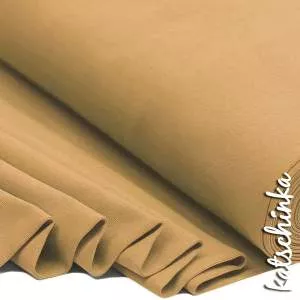 Bündchenstoff camel als elastische Schlauchware Meterware